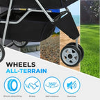 3-Wheel Foldable Pet Stroller with Cup Holder for Small & Medium Dogs & Cats — Lightweight Travel Carrier