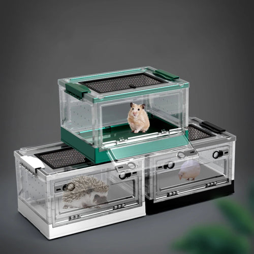 Foldable Stackable Terrarium — Space-Saving Enclosure for Reptiles & Small Pets