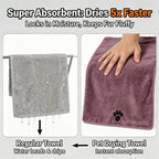 Extra-Large Microfiber Pet Bath Towel — Durable, Non-Fading Quick-Dry