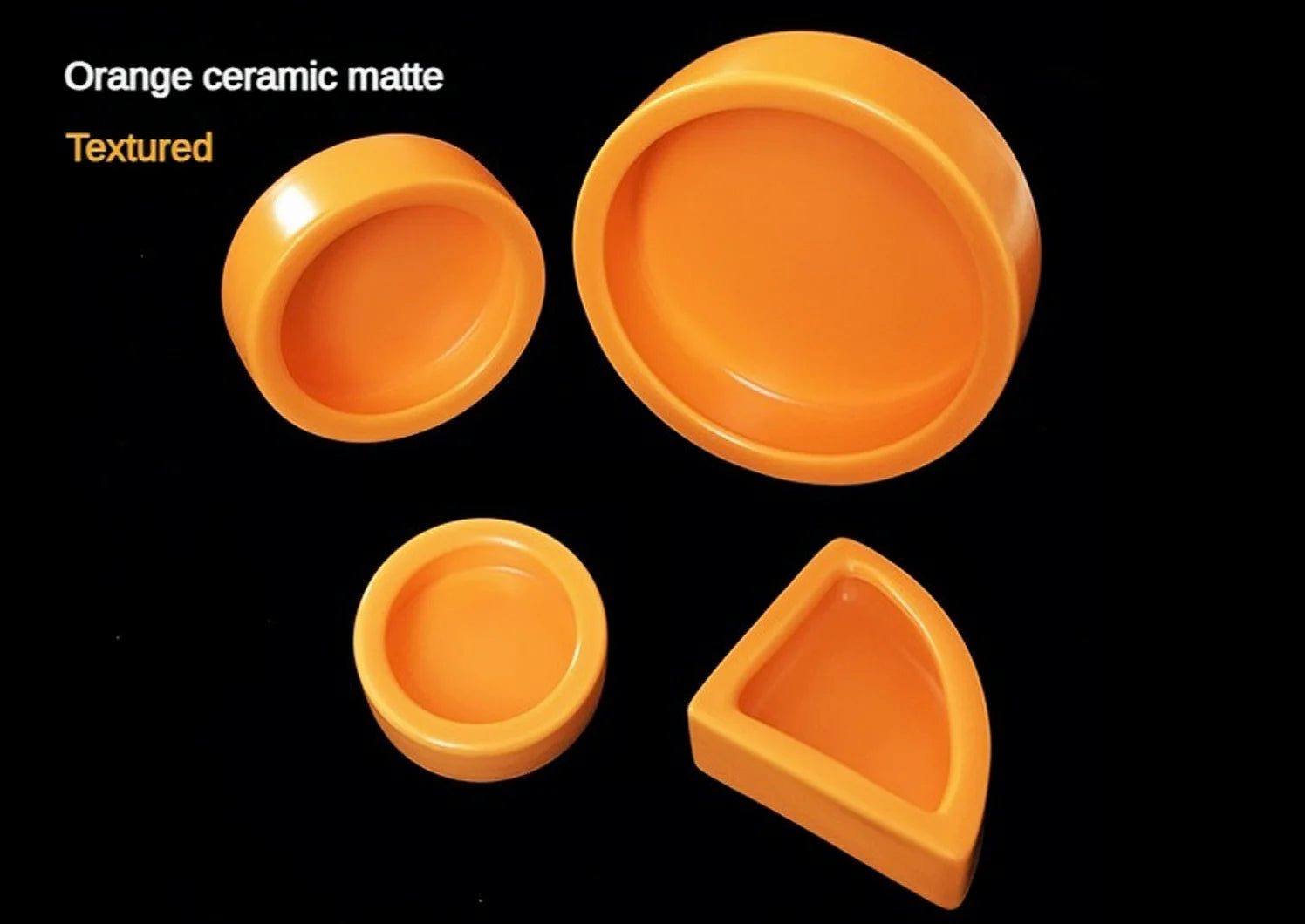 Ceramic Anti-Escape Feeder Bowl — Round & Fan-Shaped Dish for Lizards & Bearded Dragons