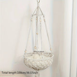 Hand-Woven Cotton Rope Cat Hammock — Cozy Hanging Nest Bed