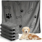 Quick-Dry Pet Bath Towel — Soft Absorbent Cotton for Dogs & Cats