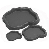 3-in-1 Rock-Look Reptile Bowl — Food, Water & Soaking Dish