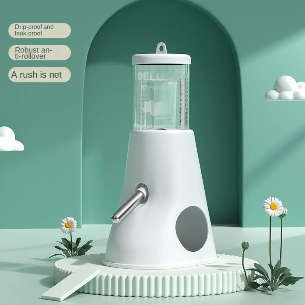 Anti-Tip Hamster Water Dispenser & Feeder — Leak-Proof, Easy-Clean Set