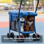 Sturdy Oxford Fabric Foldable Large Dog Carriage Stroller