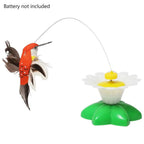 Electric Rotating Butterfly & Hummingbird Wand — Automatic Flying Cat Toy