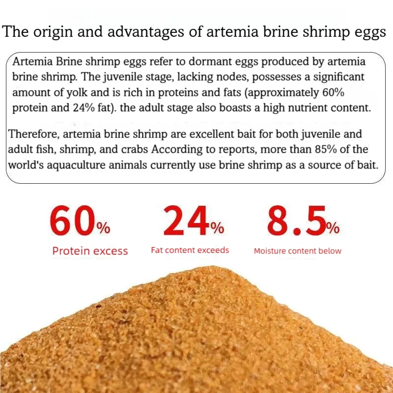 Decapsulated Brine Shrimp Eggs Artemia Cysts (Pasteurized, High Hatch Rate)
