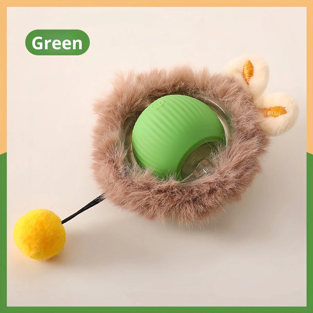Auto Bouncing Ball Cat Toy — Rechargeable, Motion-Activated, 3 Modes