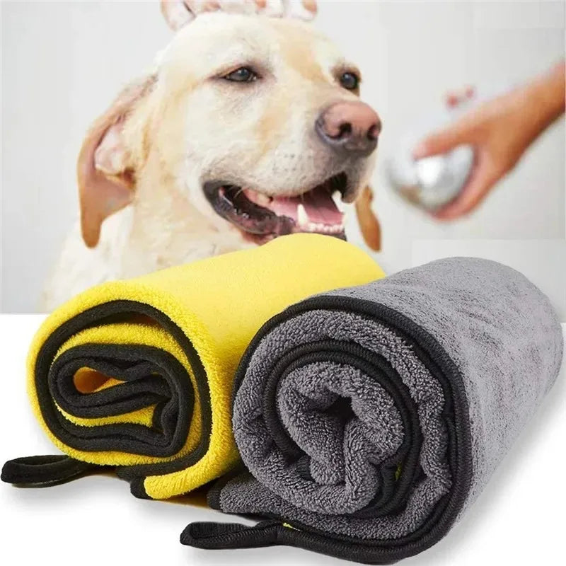 Microfiber Dog & Cat Towel — Super Soft, Quick-Absorbing Wiping Cloth
