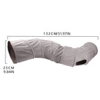 Collapsible S-Shaped Cat Tunnel — 3-Entry Suede Play Tube for Cats & Kittens