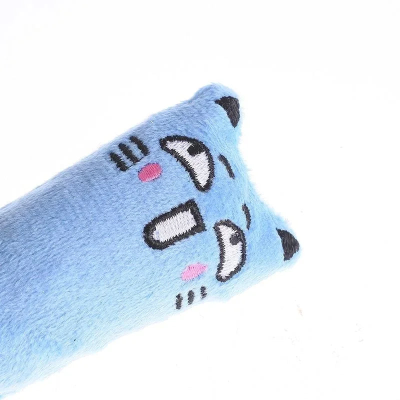 Catnip Rustle Sound Plush Thumb Pillow Cat Toy — Teeth Grinding & Kitten Chew Toy
