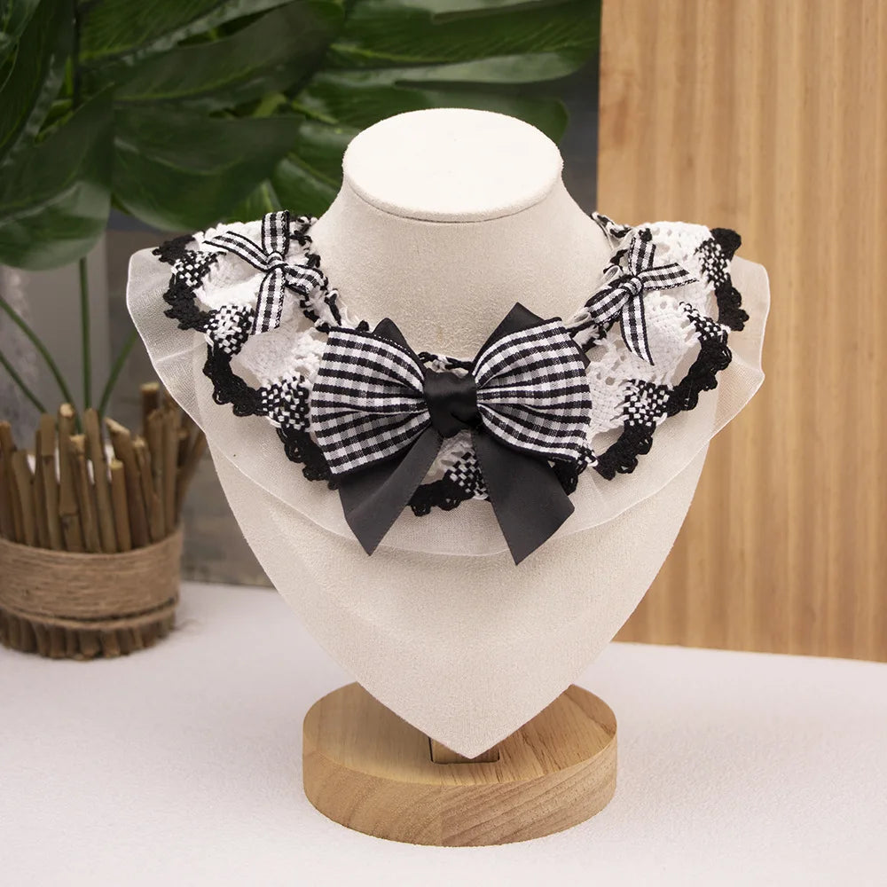 Lace Bow Pet Scarf