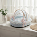 Princess-Style Semi-Enclosed Cat Bed Cradle