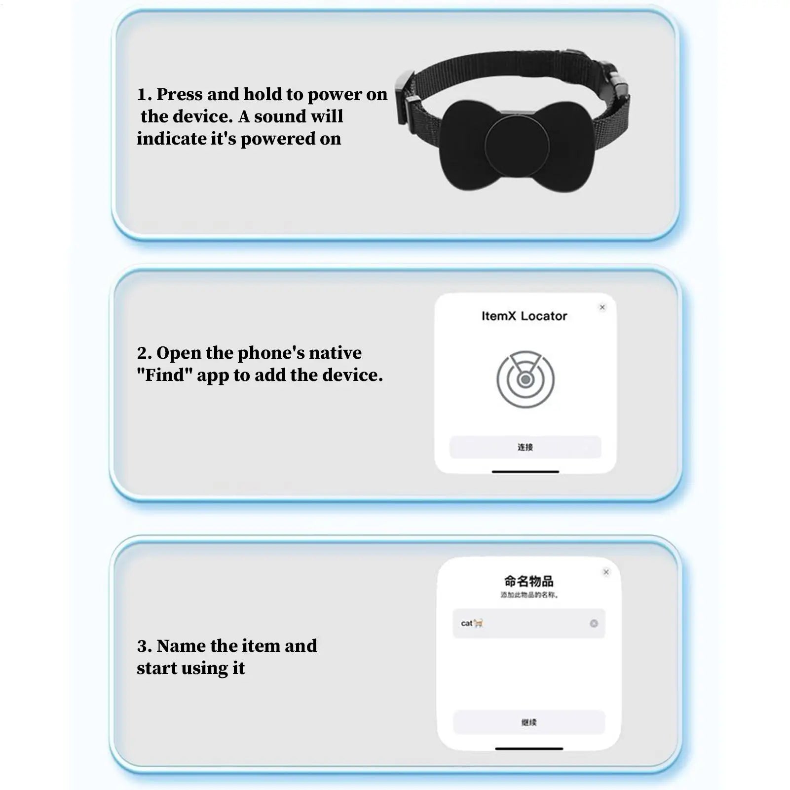 GPS Smart Locator Collar for Cats & Dogs - Comfortable Harness Design