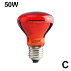 E27 Infrared Reptile & Poultry Heat Bulb — 25W-100W, Lightweight Design