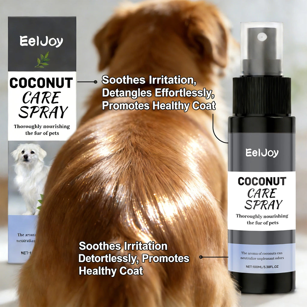 Coconut Pet Grooming Spray — Nourishing Fur Shine & Odor Control