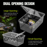 Portable Reptile Breeding & Transport Box — Set of 4 for Lizards, Snakes & Spiders