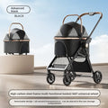 Lightweight Foldable Pet Stroller with Detachable Carrier for Small Dogs & Cats — Portable Walking Cart