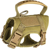 Breathable Tactical Cat & Dog Chest Harness — Adjustable Vest Leash for 3–20kg Pets