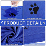 Quick-Drying Microfiber Dog Towel — Super Absorbent Bath Towel