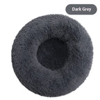 Round Plush Dog Bed