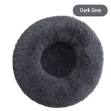 Round Plush Dog Bed