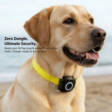 IPX7 Waterproof AirTag Collar Holder for Dogs & Cats - Stainless Steel Anti-Loss Tracker Case