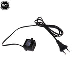 Compact Submersible Filter Pump (1.1M Cord, AC 220V, 3W, Fish Tank)