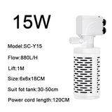 3-in-1 Silent Submersible Aquarium Pump (220V, Wave Maker)