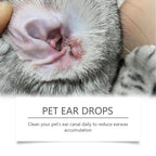 Pet Ear Cleaner Drops — Removes Mites, Wax & Odor, 60ml