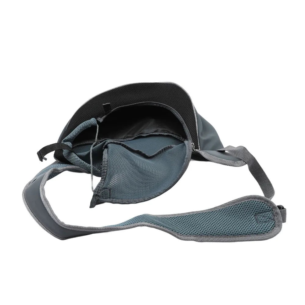 Breathable Mesh Pet Sling Carrier (Single Shoulder, Adjustable, Soft Fabric)