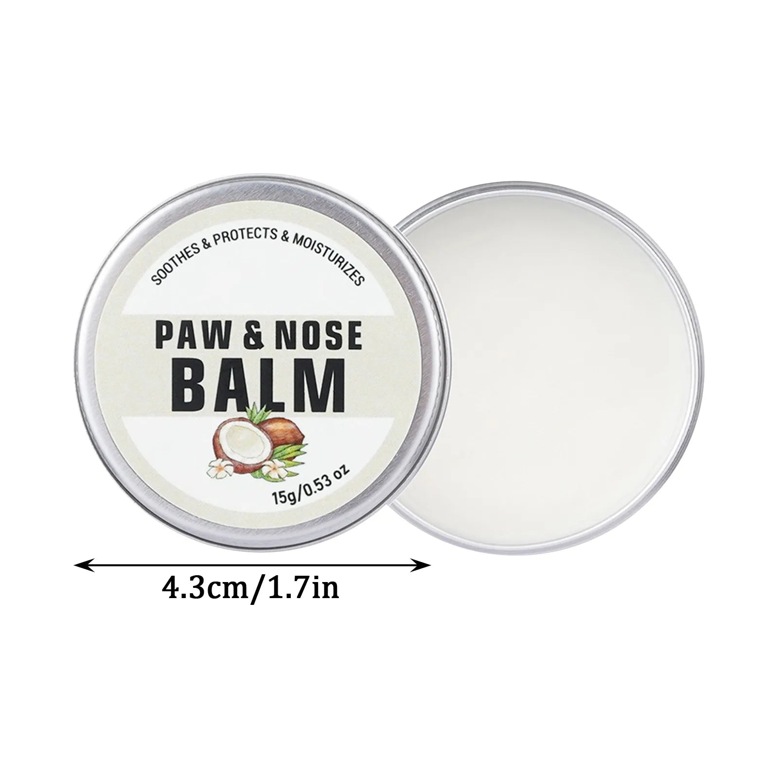 Natural Nose & Paw Balm for Dogs & Cats — Moisturizing, Licking-Safe Formula