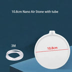 Nano Aquarium Air Stone Aerator (35–100mm, Fine Bubble, 1–2pcs)