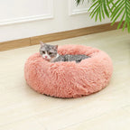 Long Plush Pet Sleeping Basket
