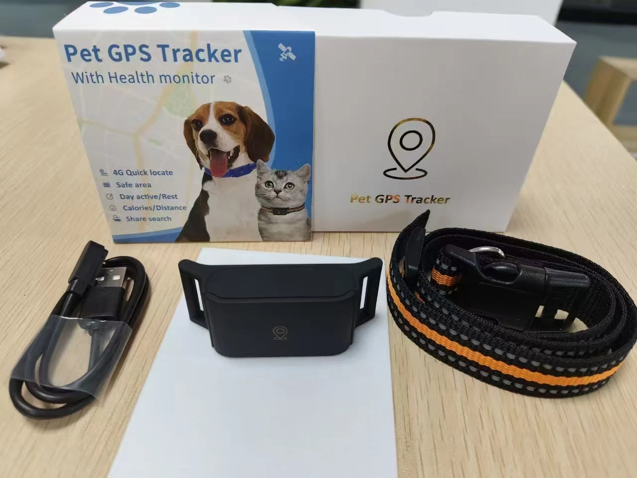 Real-Time GPS Pet Tracker for Dog & Cat Collars - Live Locator