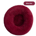 Round Plush Dog Bed