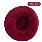 Round Plush Dog Bed