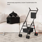 Detachable Pet Cart & Dog Bed — Lightweight Foldable Cat Bag Outdoor Cart for Small Pets