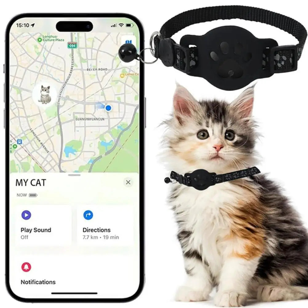 2-in-1 Smart GPS Pet Tracker Bundle - iOS Collar for Cats & Dogs