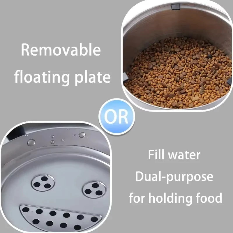 No-Spill Stainless Steel Dog Bowl
