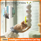 Motion-Activated Whack-a-Hole Caterpillar Cat Toy — Auto-Emerging Teaser