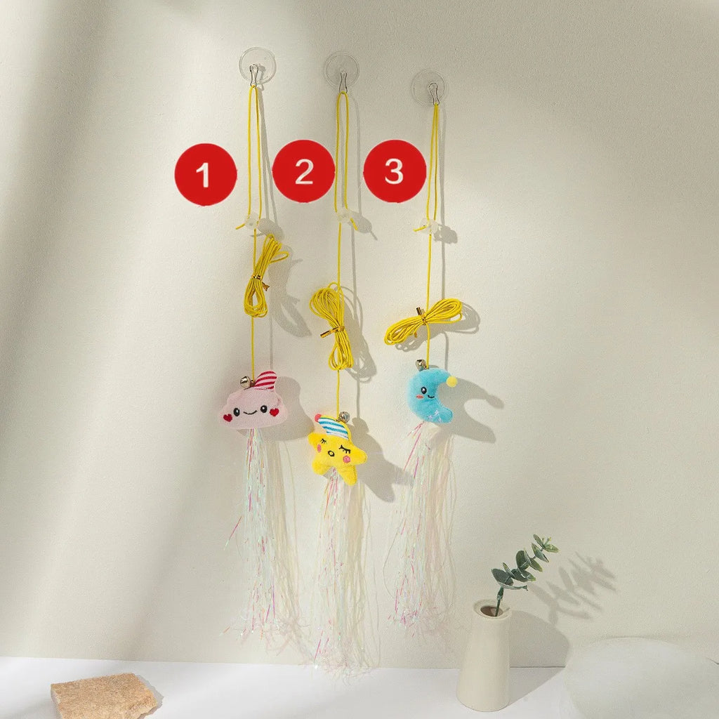 Hanging Simulation Bird & Insect Cat Toy — Self-Play Teaser Wand Toy for Kittens