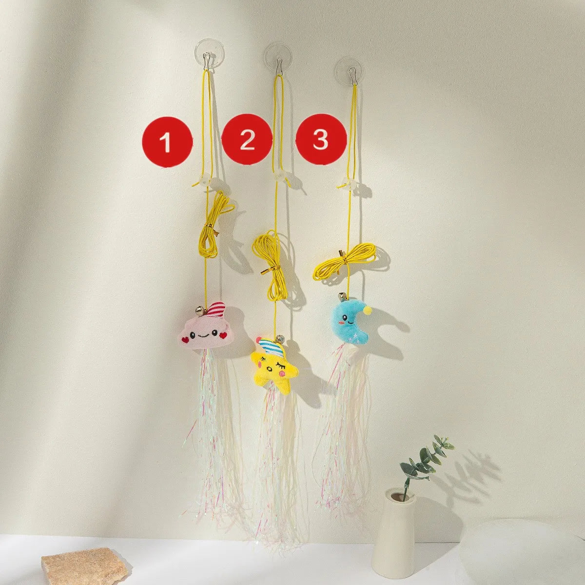 Hanging Simulation Bird & Insect Cat Toy — Self-Play Teaser Wand Toy for Kittens