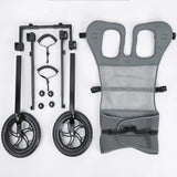 Disabled Pet Wheelchair Long Lasting Rear Leg Dog Wheelchair Recovery Dog Chair Aluminum Alloy Frame Breathable Mesh for Pet