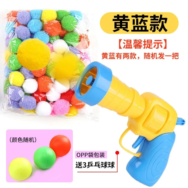Self-Activating Pom Pom Ball Launcher — Interactive Fetch Toy for Cats