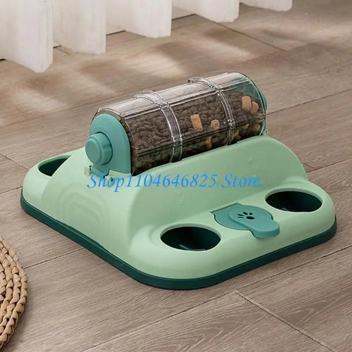 Pet Feeder Puzzle Roller Toy (Adjustable Difficulty, Mental Enrichment)