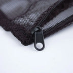Reusable Aquarium Filter Net Bags (Black Nylon Mesh, Zip Closure)