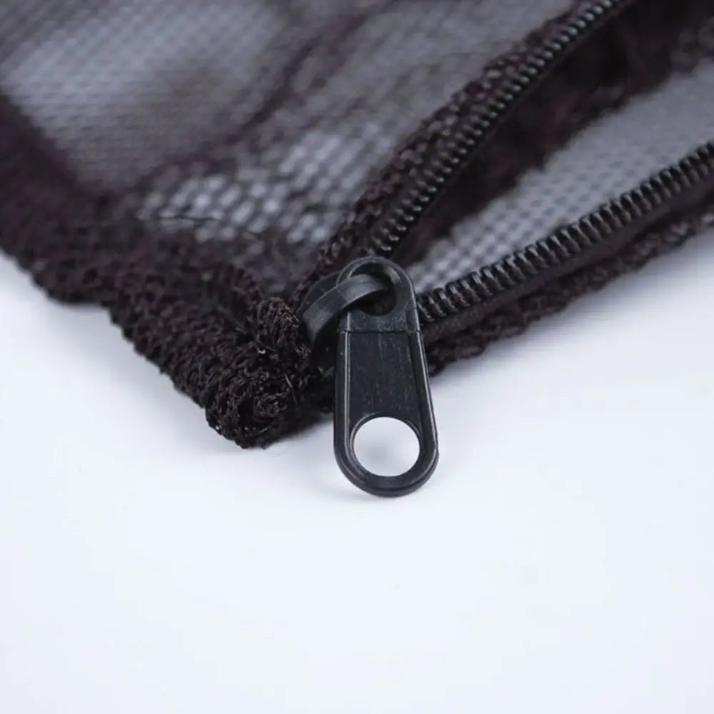 Reusable Aquarium Filter Net Bags (Black Nylon Mesh, Zip Closure)