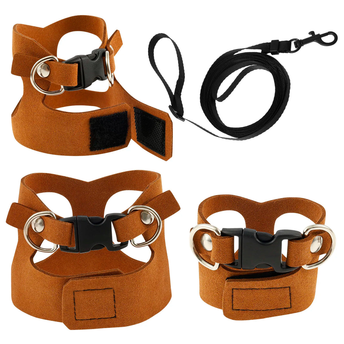 Reptile Leash & Harness Set — 3 Adjustable Sizes for Bearded Dragons
