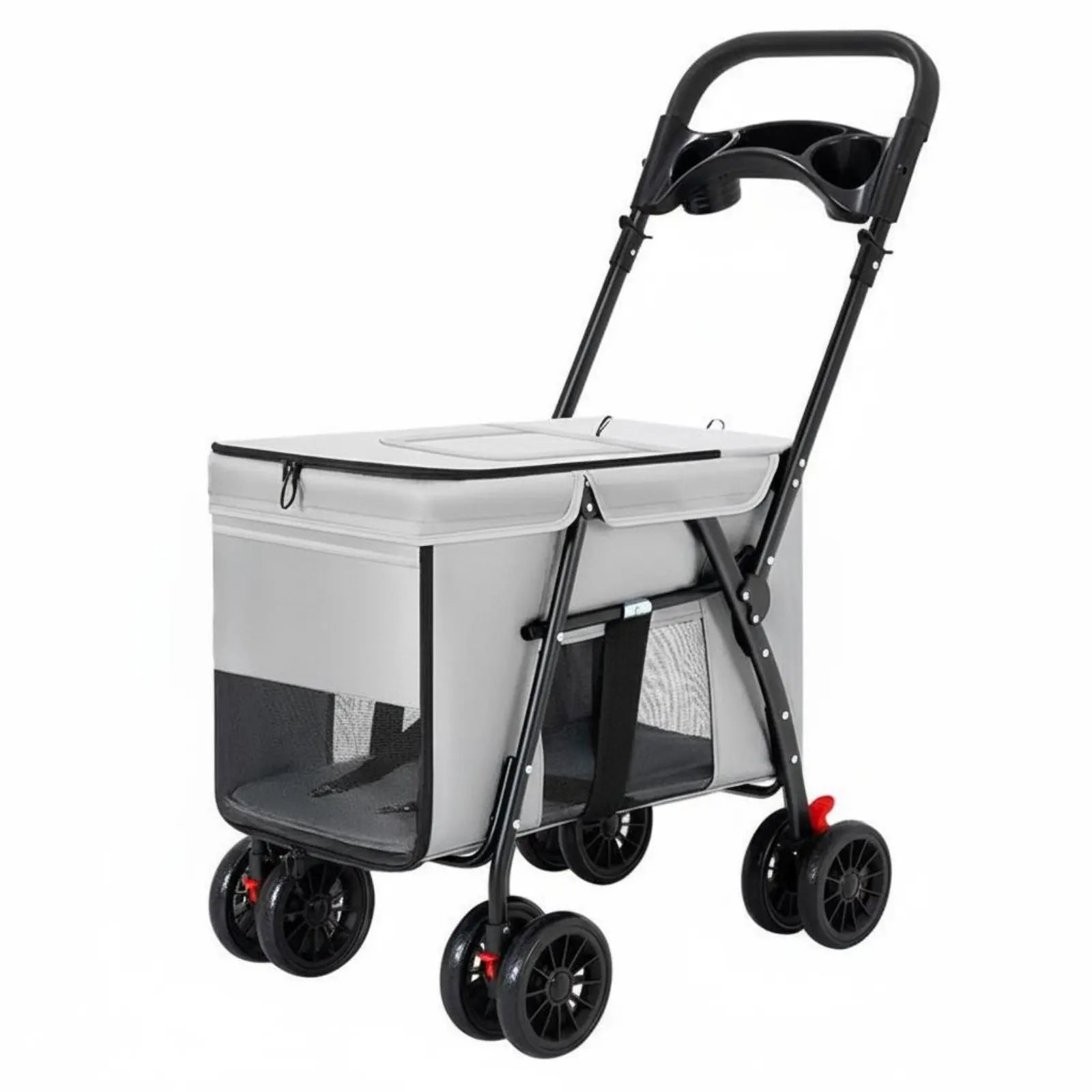 Sturdy Oxford Fabric Foldable Large Dog Carriage Stroller
